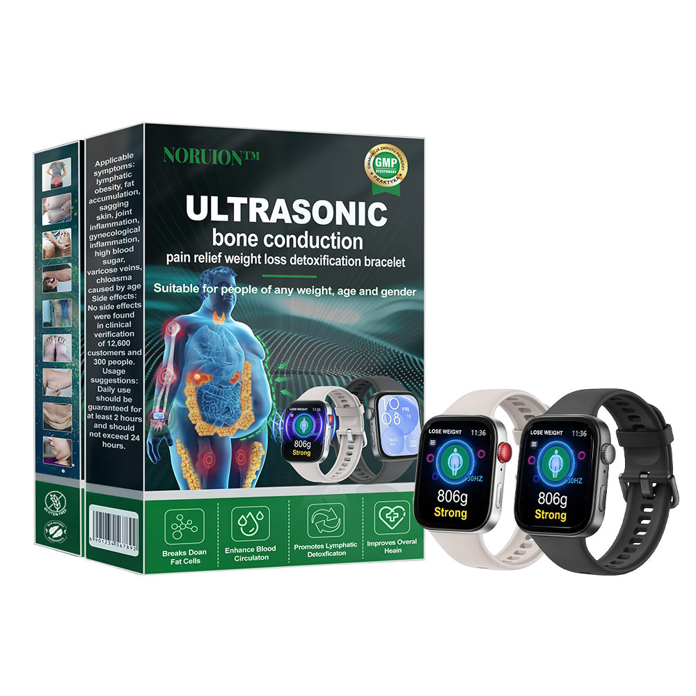NORUION® Ultrasound Fat-Breaking & Far-Infrared Blood Sugar Balancing Detox Watch 【FDA Approved & Suitable for everyone】